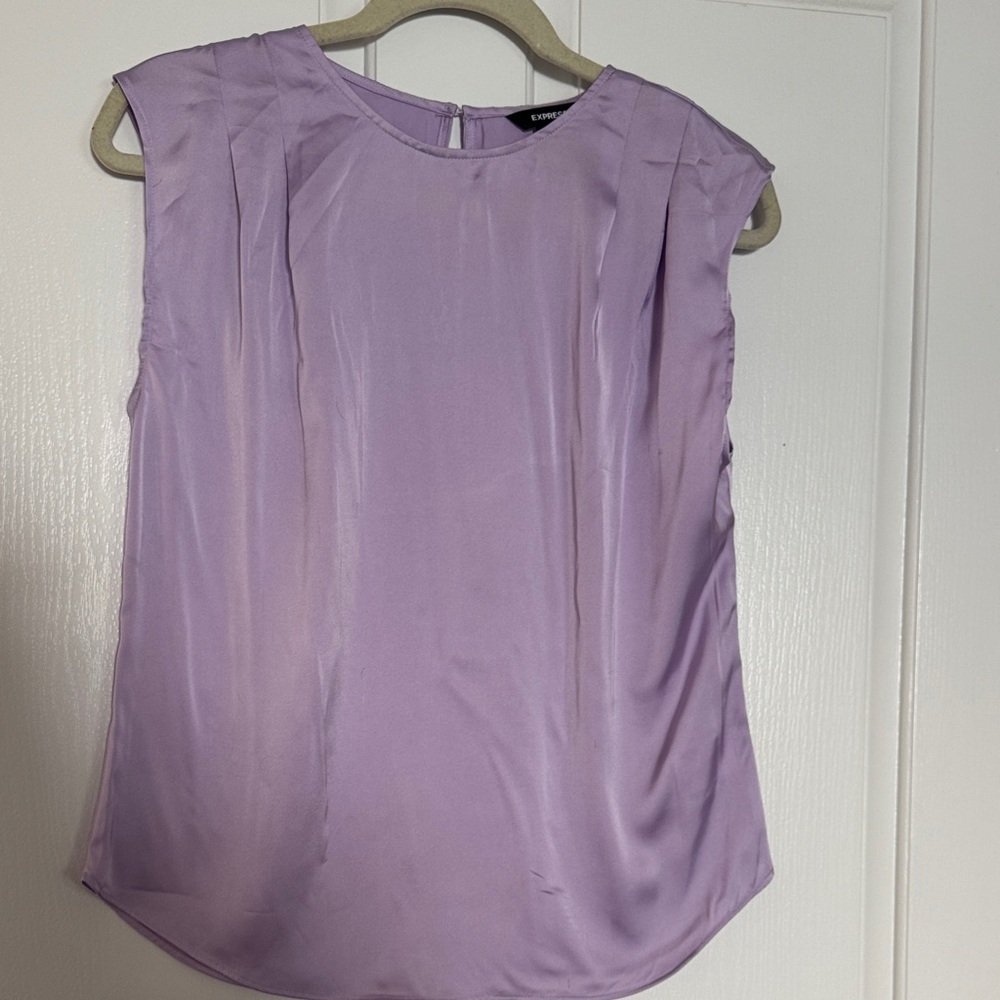 Express Lavender Sleeveless Blouse